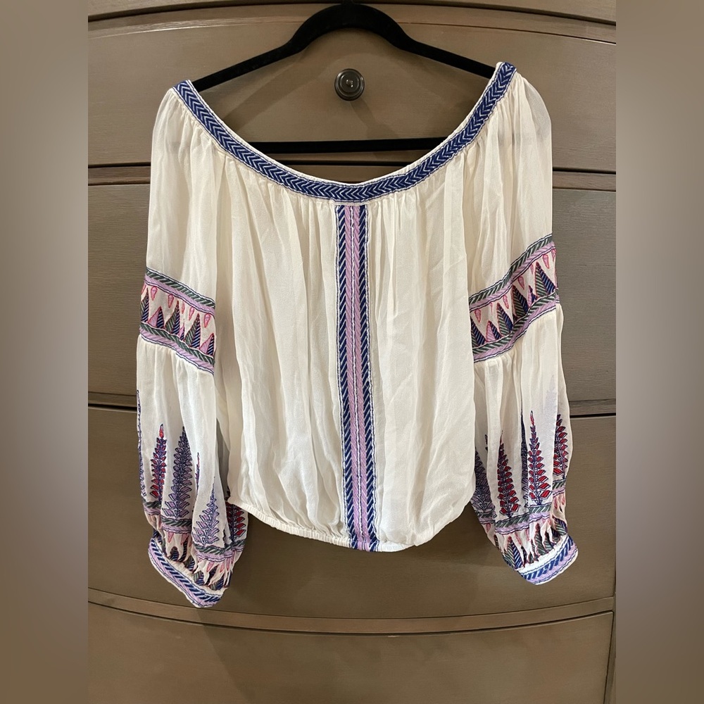 Free People off the shoulder white top